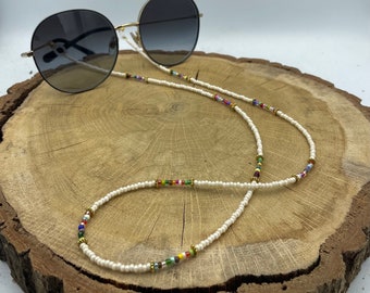 Klassische bunte Brillenkette