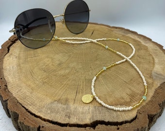 Green Gold Glasses Chain