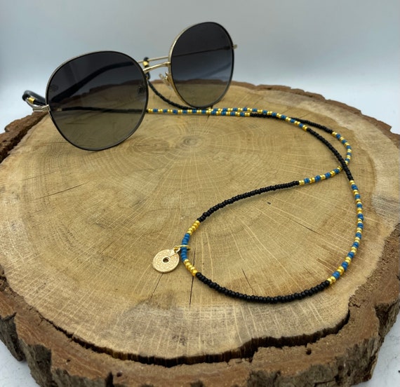 Gold Black Classic Glasses Chain Australia