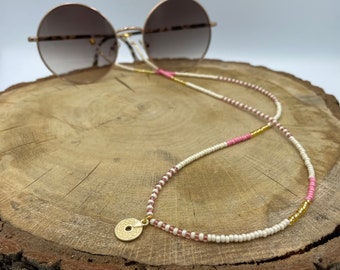 Pink Gold Glasses Chain