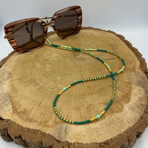 Chaîne de lunettes d&#39;été verte