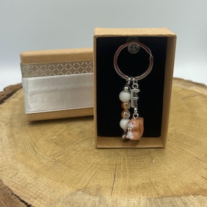Squirrel 3D Personal Keychain