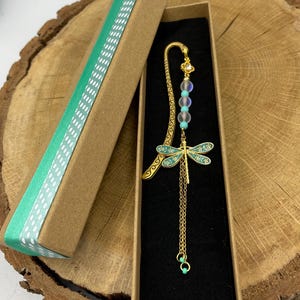 Golden Dragonfly Bookmark