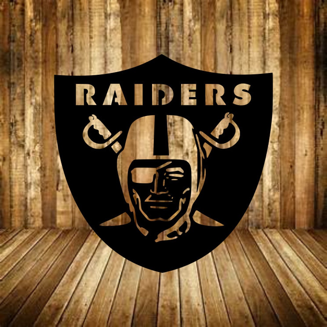 lv raiders tin sign