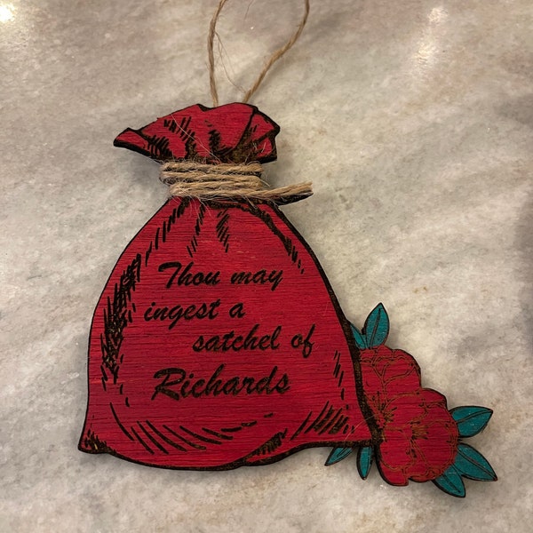 Satchel of Richards ornament 4 inches