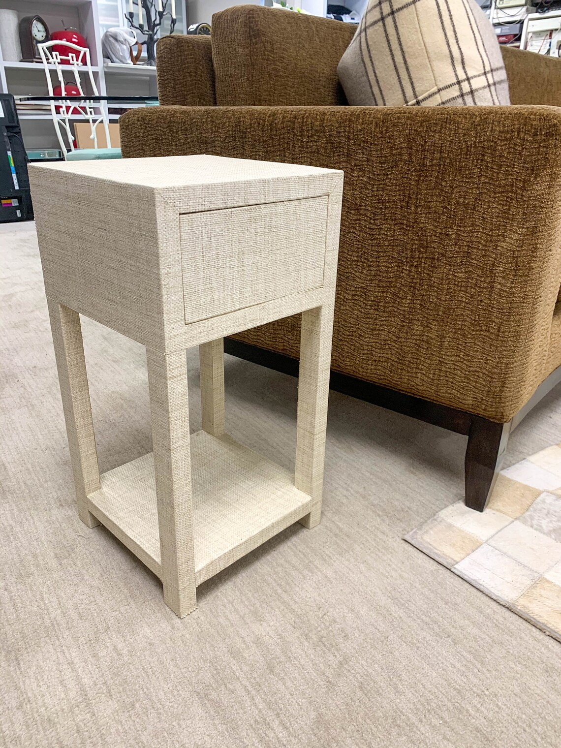 Custom Grasscloth Side Tables Etsy