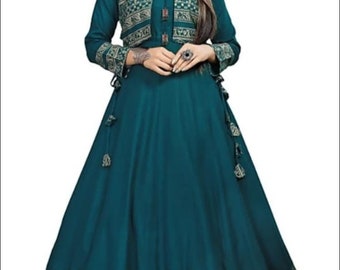 Floral Anarkali Etsy