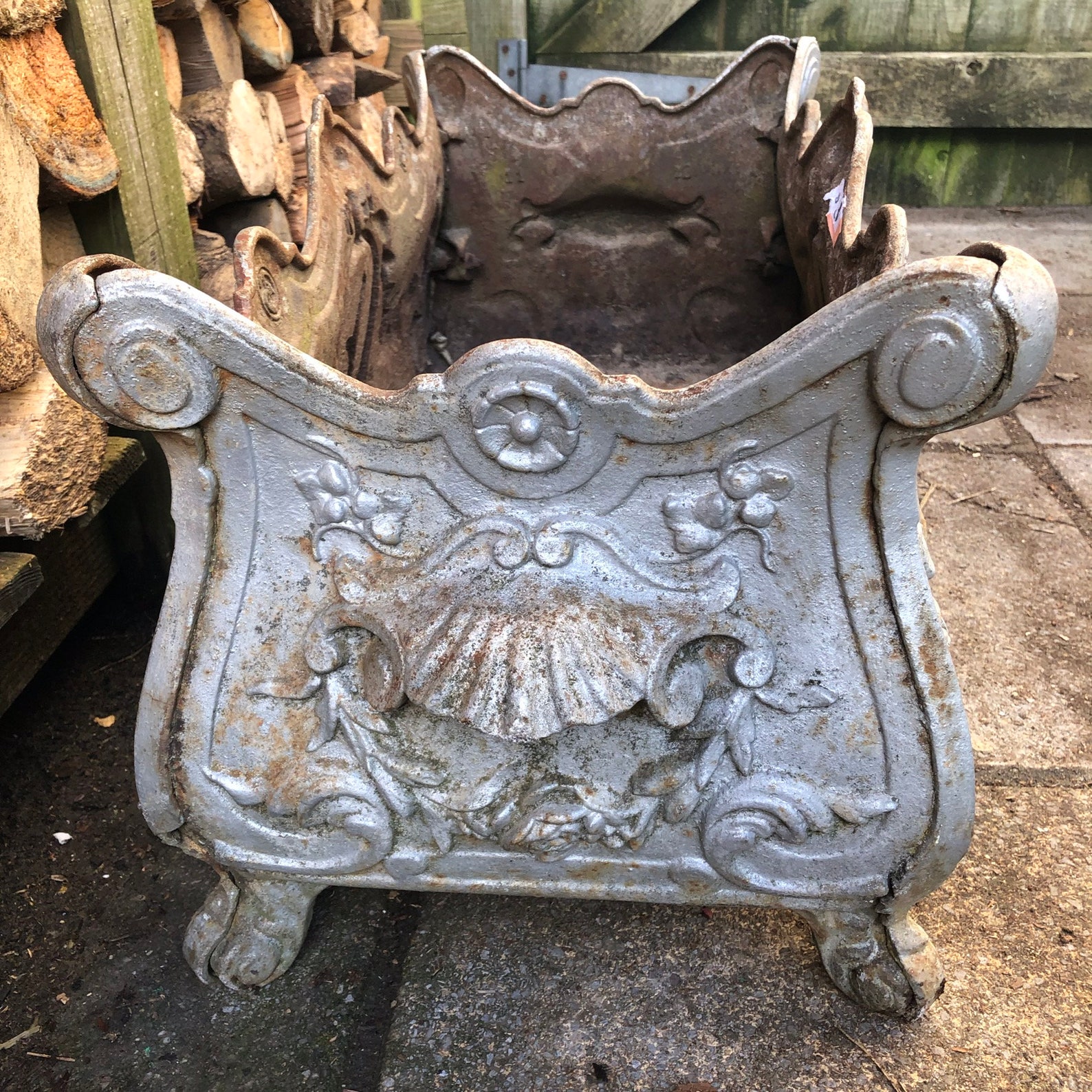 Victorian Cast Iron Planter Etsy