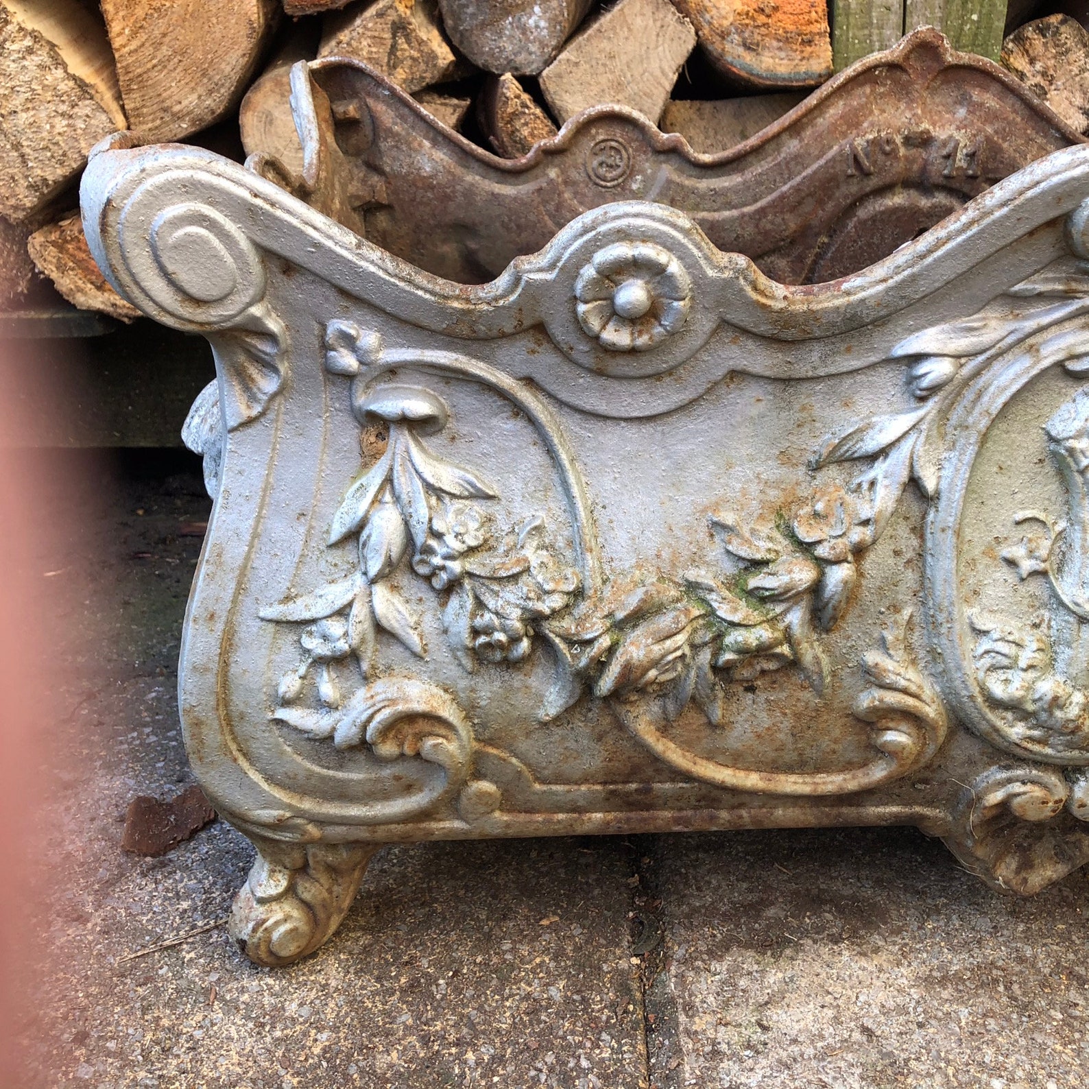 Victorian Cast Iron Planter Etsy