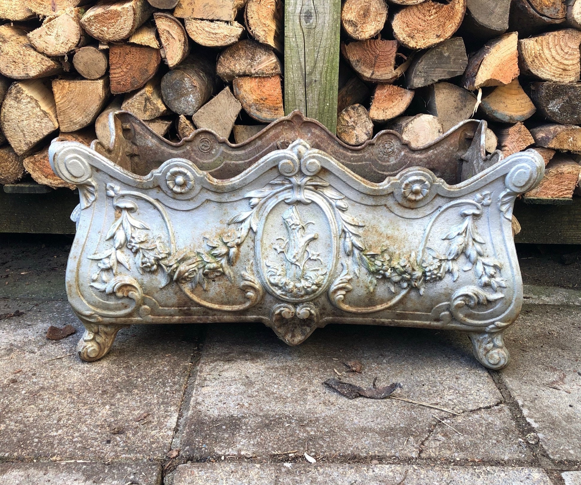 Victorian Cast Iron Planter Etsy