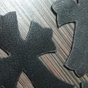 Superior Musketeers crosspatches set handmade custom BLACK for clothing great quality Christian Jesus DIY Jeans Patch