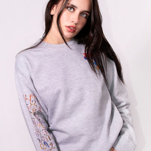 Armenian Alphabet Full Color Print - HD Cotton Long Sleeve Shirt