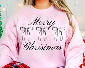 Merry Christmas Bow Svg, Christmas Coquette Bow Svg, Christmas Png, Merry Christmas Svg, Christmas Shirt Png, Winter Svg, Trendy Svg