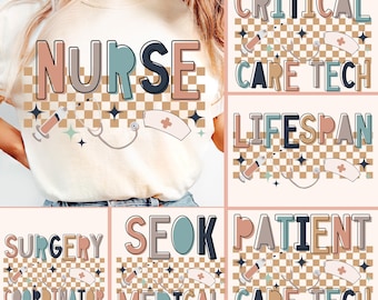 Nurse PNG Bundle, Trendy Png, Nurse Png, Appreciation Png, Summer Png, Preppy Png, Healthcare Png, Occupational Png, Career Png, Craft