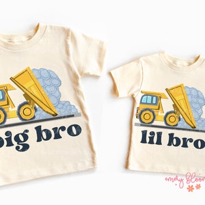 Sibling Big Brother Little Brother Construction Bundle PNG Big Lil Bro Sublimation Digital Design Download Big Brother