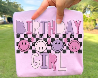 Birthday Girl PNG, Preppy Png, It's My Birthday Png, Birthday Queen Png, Happy Birthday PNG, Celebration Png, Checkered Png, Retro Png
