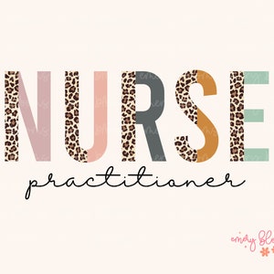 Nurse Practitioner PNG Digital Design Download, Retro Sublimation Nurse PNG, Boho T Shirt Design, Print File for Nurses, Healthcare