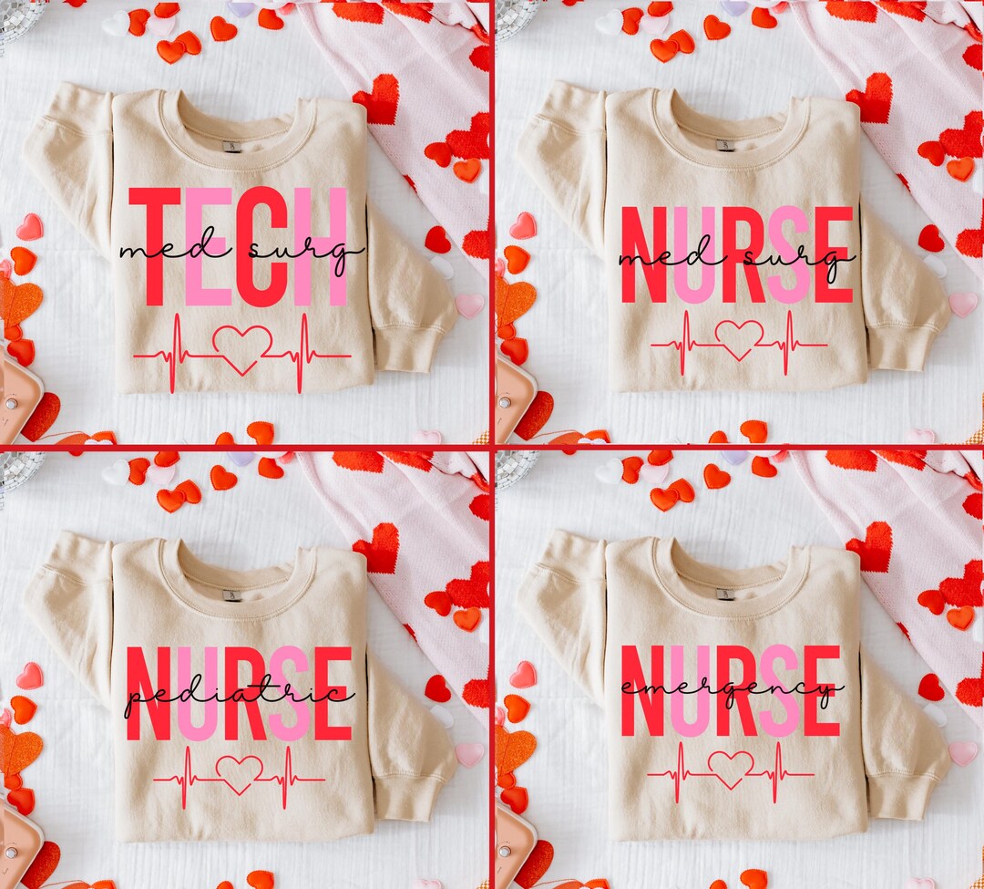 Valentine's Day SVG Bundle, Nurse Valentine Png, Love Png, Vday Png ...