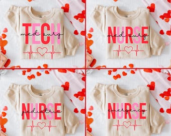 Valentine's Day SVG Bundle, Nurse Valentine Png, Love Png, Vday Png, Heart Png, February 14 Png, Holiday Png, Preppy Png, Occupational Png