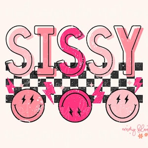90s Retro Sibling Sissy PNG, Little Girl Smiley Grunge T Shirt PNG, Boho Hot Pink Girl Sibling, Preppy Girl Sublimation PNG Digital Download