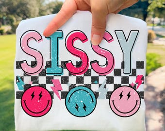 Sissy PNG, Kids Png, Girly Png, Checkered Png, Sibling Png, Feral Png, Preppy Png, Lightning Png, Bolt Png, Toddler Png, Grunge Png, Sister