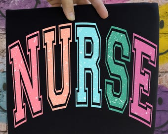 PNG de enfermera, PNG de moda, PNG neón, PNG de enfermera, PNG de agradecimiento, PNG de verano, PNG preppy, PNG de atención médica, PNG ocupacional, PNG de carrera, Manualidades
