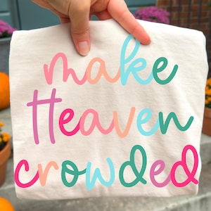 PNG de "Haz que el cielo se llene", PNG basado en la fe, PNG religioso, PNG cristiano, PNG cursivo, PNG moderno, PNG preppy, PNG millennial, PNG bíblico