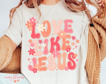 Love Like Jesus PNG, Faith-Based PNG, Religious Png, Christian Png, Quotes & Sayings, Trendy Png, Preppy Png, Millennial Png, Biblical Png