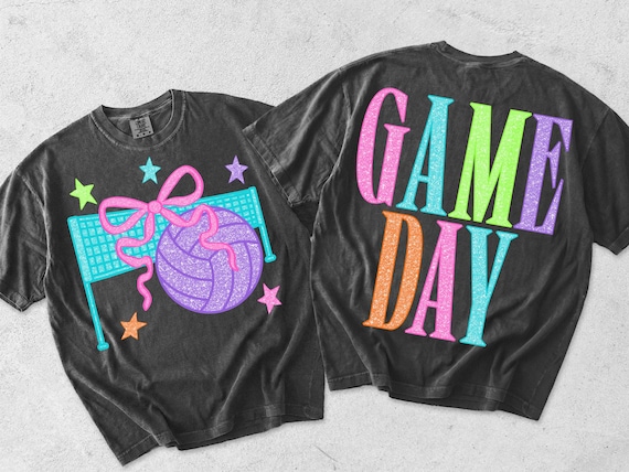 Volleyball PNG, School Spirit PNG, Mascot PNG, Game Day Png, Preppy Png, Trendy Png, Sports Png, Glitter Png, Neon Png, Craft Design, Mama