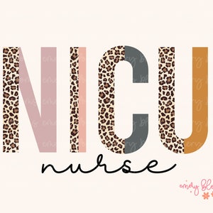 Nicu Nurse PNG Digital Design Download, Retro Sublimation Nurse PNG, Boho Nurse T Shirt Design, Print File for Nurses, Healthcare Png