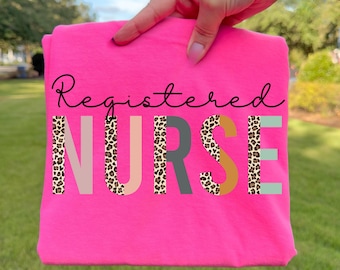 Registered Nurse PNG, Trendy Png, Nurse Png, Appreciation Png, Leopard Png, Preppy Png, Healthcare Png, Occupational Png, Career Png, Craft