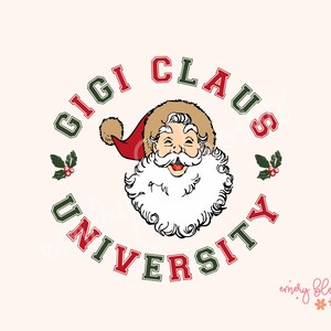 Gigi Claus PNG Retro Christmas PNG Santa Baby Png Groovy Christmas Png Vintage Cute Merry Christmas Sublimation Christmas vibes