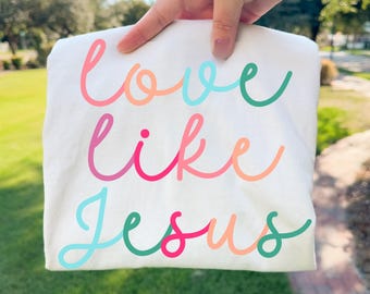 Amor como Jesús PNG, basado en la fe PNG, religioso PNG, cristiano PNG, cursiva PNG, moderno PNG, preppy PNG, millennial PNG, bíblico PNG