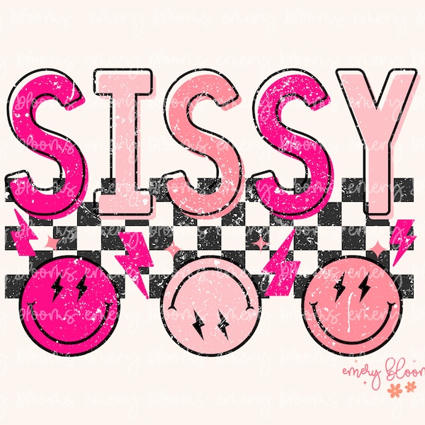 90s Retro Sibling Sissy PNG, Little Girl Smiley Grunge T Shirt PNG, Boho Hot Pink Girl Sibling, Preppy Girl Sublimation PNG Digital Download