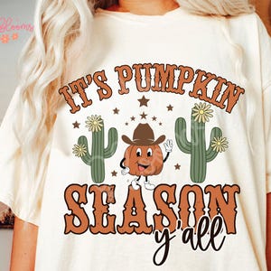 Western Fall PNG, Pumpkin Season Fall Png, Fall Vibes Png, Fall Sublimation Design, Fall Screen Print T Shirt Design, Vintage Pumkin png