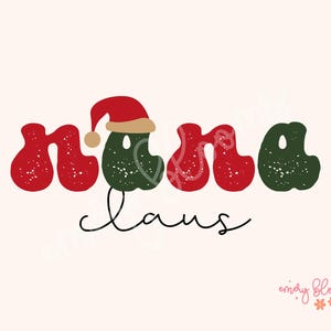 Retro Christmas PNG Nana Claus Png Santa Baby Png Groovy Christmas Png Vintage Cute Merry Christmas Sublimation Christmas vibes