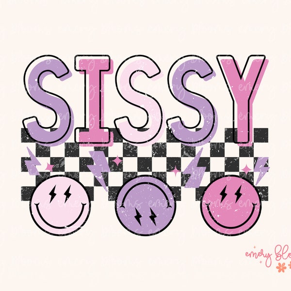 90s Retro Sibling Sissy PNG, Little Girl Smiley Grunge T Shirt PNG, Boho Purple Girl Sibling, Preppy Girl Sublimation PNG Digital Download