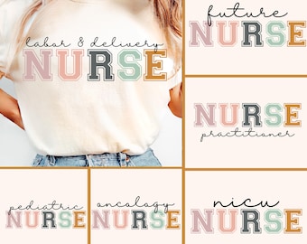 Nurse PNG Bundle, Trendy Png, Nurse Png, Appreciation Png, Summer Png, Preppy Png, Healthcare Png, Occupational Png, Career Png, Craft