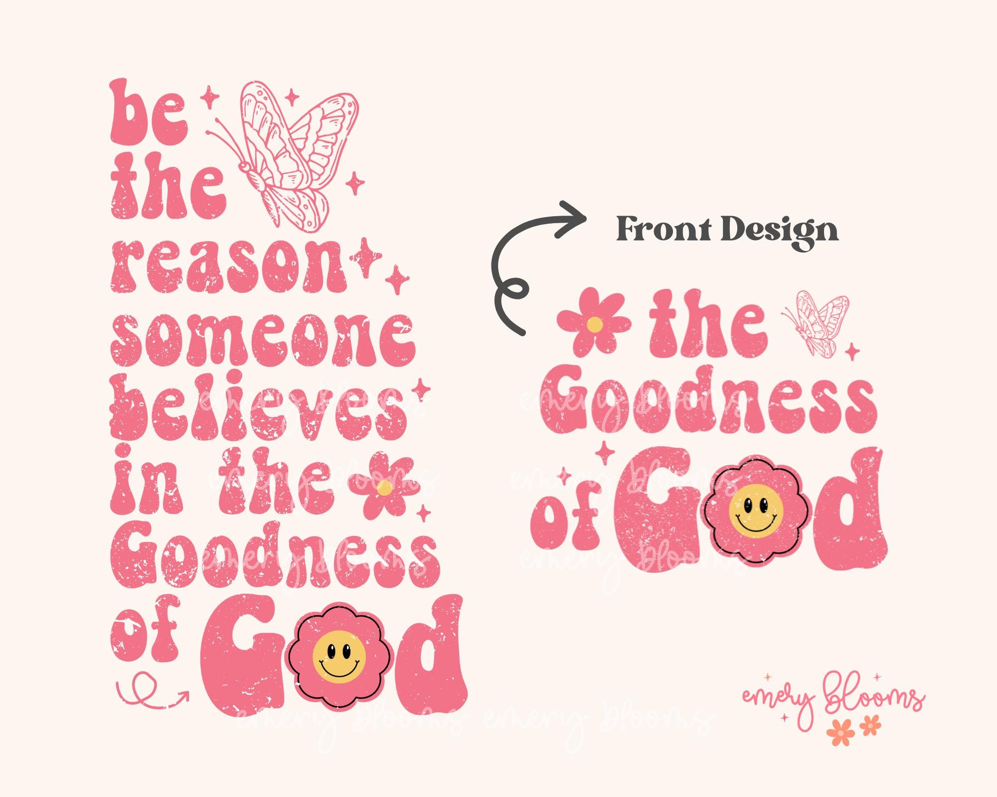 Retro Hoodie Christian PNG Sublimation Boho Aesthetic Faith Goodness of God Biblical Toddler Ministry Kids Jesus Digital Graphic Design DTF