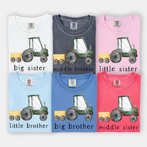 Sibling Png Bundle, Big Little Middle Png, Sister Png, Brother Png, Watercolor Png, Tractor Png, Big Lil Bro Sis Png, Sublimation Download