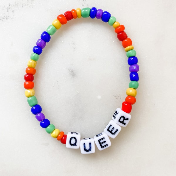 Beaded Bracelet Snarky -Queer Gay Pride