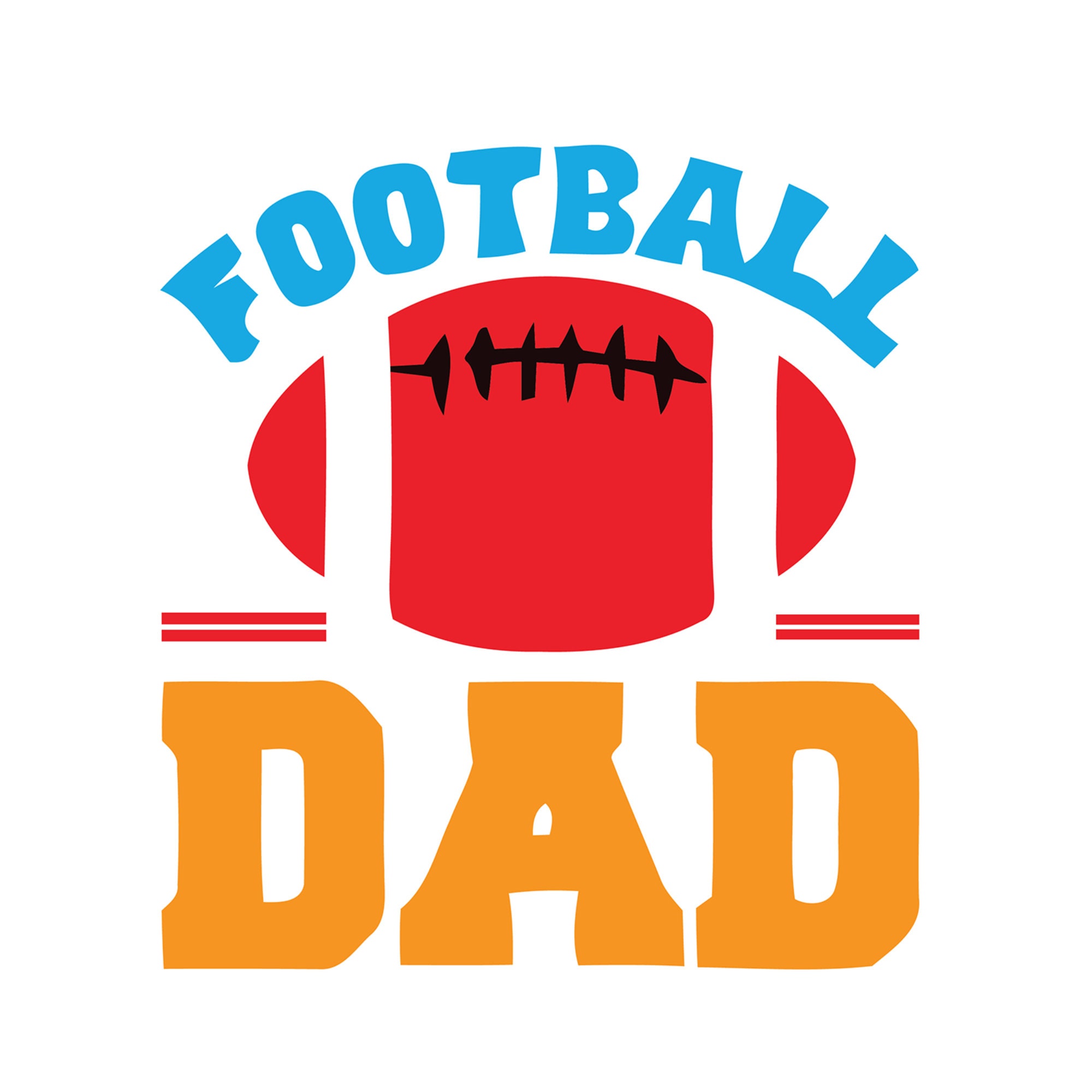Football Dad Svg Father's Day Gift Digital Download Etsy