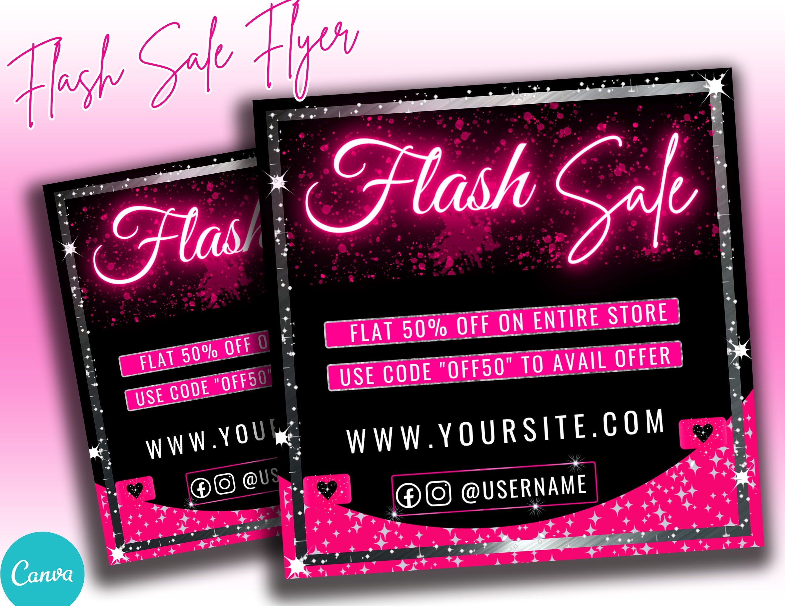 Flash sale flyer flash sale flash sales flyer Lash Flyer Etsy