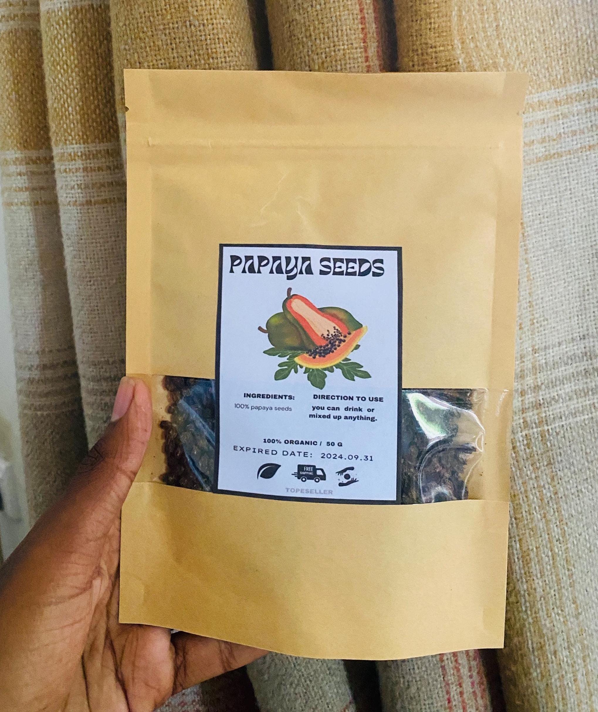 Papaya Seeds Bulk, Organic Papaya Seeds Freshly Picked Dehydrate Blend from Ceylon