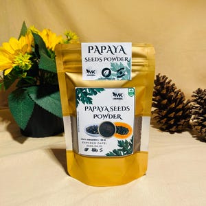 Dried papaya seeds powder Herbal for Health 100% Organic NON GMO from UK