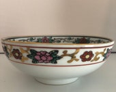 Rare Gold Imari Hand Painted Porcelain Bowl