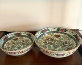 Rare Gold Imari Hand Painted Porcelain Bowl