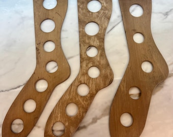 3 Vintage Rare Wooden Sock Stretchers 21”x6”x1/4”