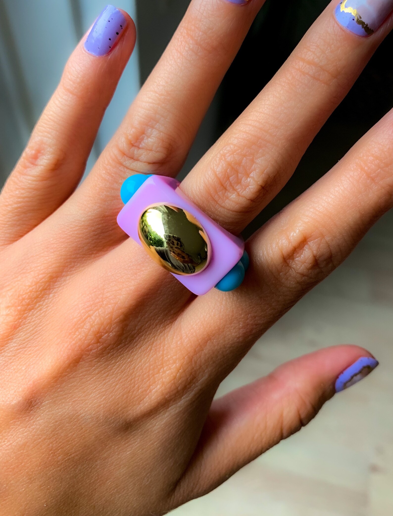 RESIN RING chunky ring acrylic ring chunky resin rings Etsy