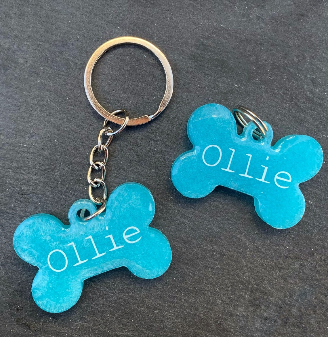 Resin Dog Tags Custom Dog Tag Personalized Dog Tag Bone Etsy